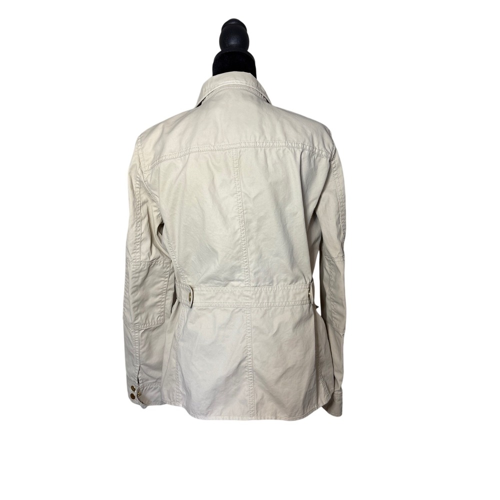 J.Crew Women's Downtown Field Khaki Jacket Utility Cotton Size Small - Picture 4 of 11